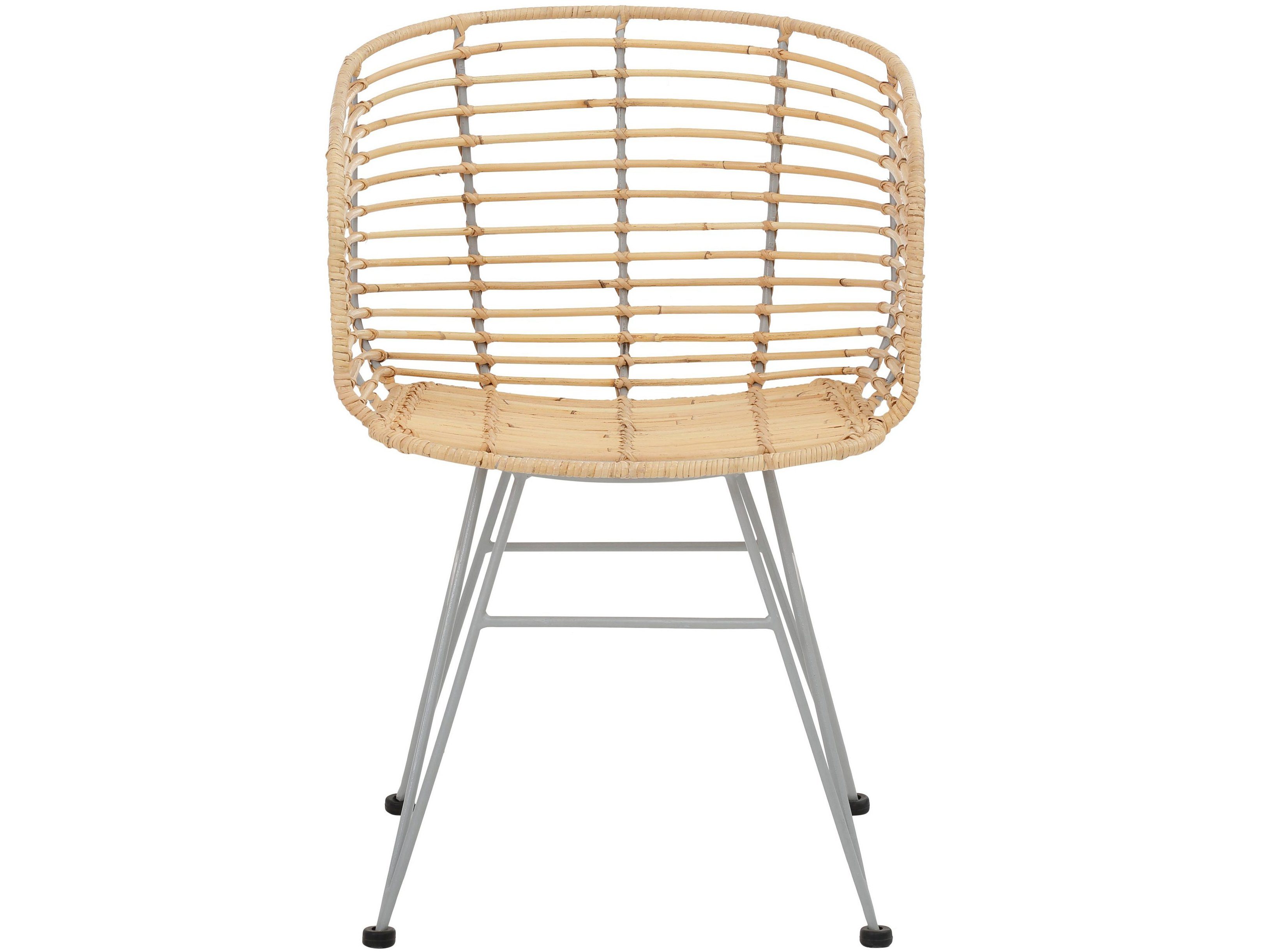 loft24 Rattanstuhl Cello (Set, 2 St), Esszimmerstuhl mit Armlehne