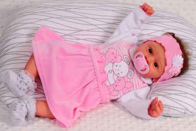 La Bortini Druckkleid Baby Kleid warm und weich Erstlingskleid 44 50 56 62 68 74 Babykleid