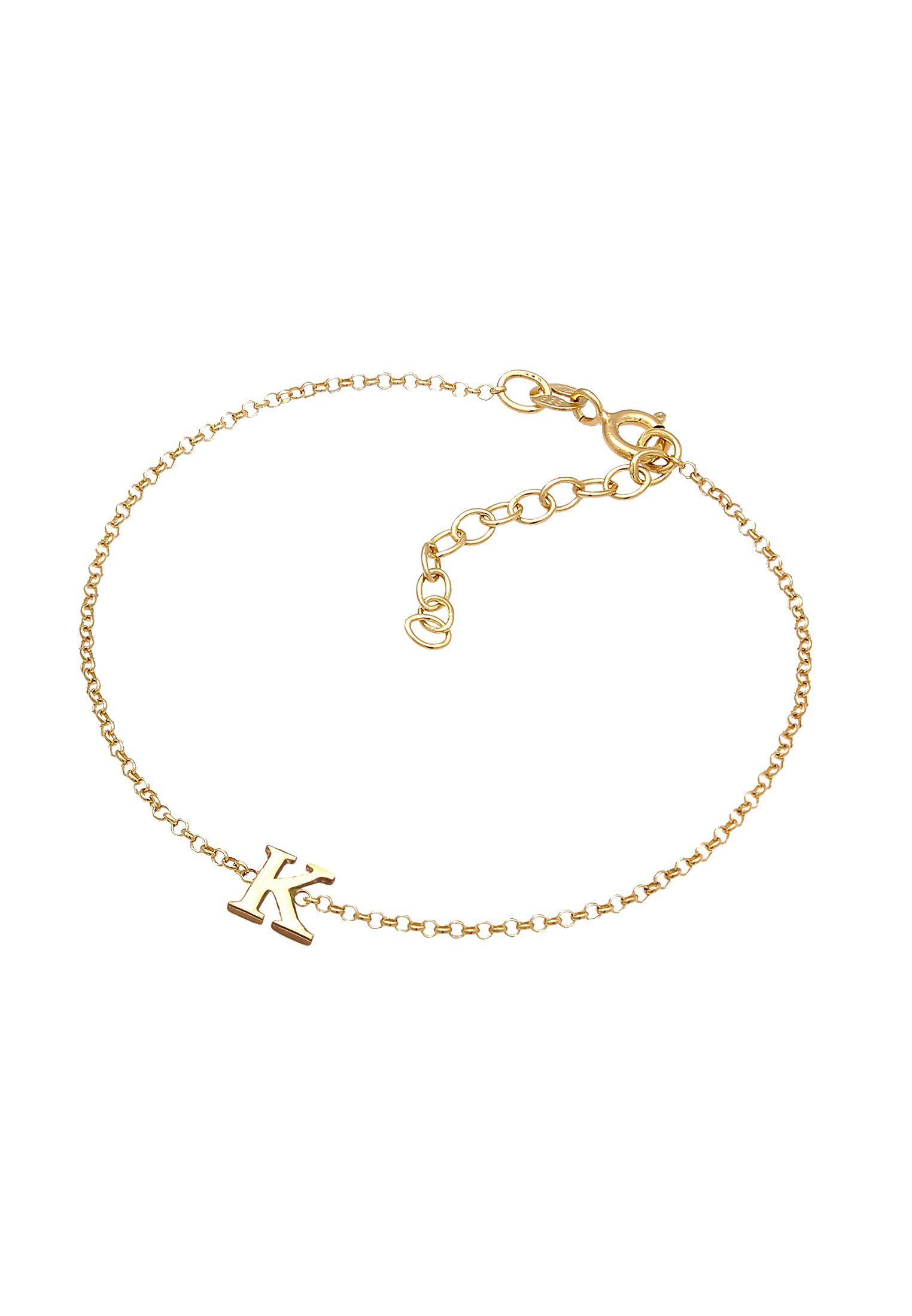 Elli Armband Buchstaben Initialen Anhänger K 925 Silber (kein Set, 1-tlg), günstig online kaufen
