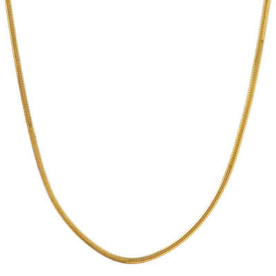 HOPLO Schlangenkette Goldkette Schlangenkette Länge 45cm - Breite 0,8mm - 333-8 Karat Gold, Made in Germany