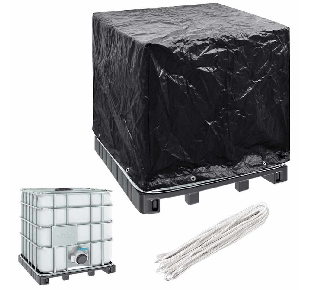 vidaXL Gartenmöbel-Schutzhülle Abdeckung für IBC-Tank 8 Ösen 116x100x120 cm (1-St)