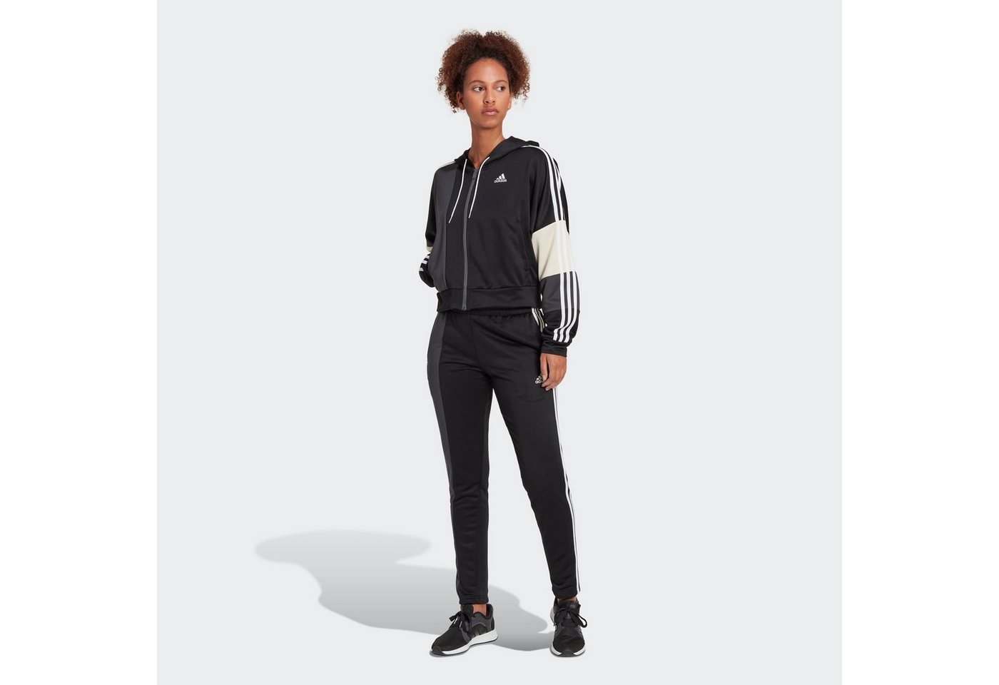 adidas Sportswear Trainingsanzug BOLD BLOCK (2 tlg) › schwarz  - Onlineshop OTTO