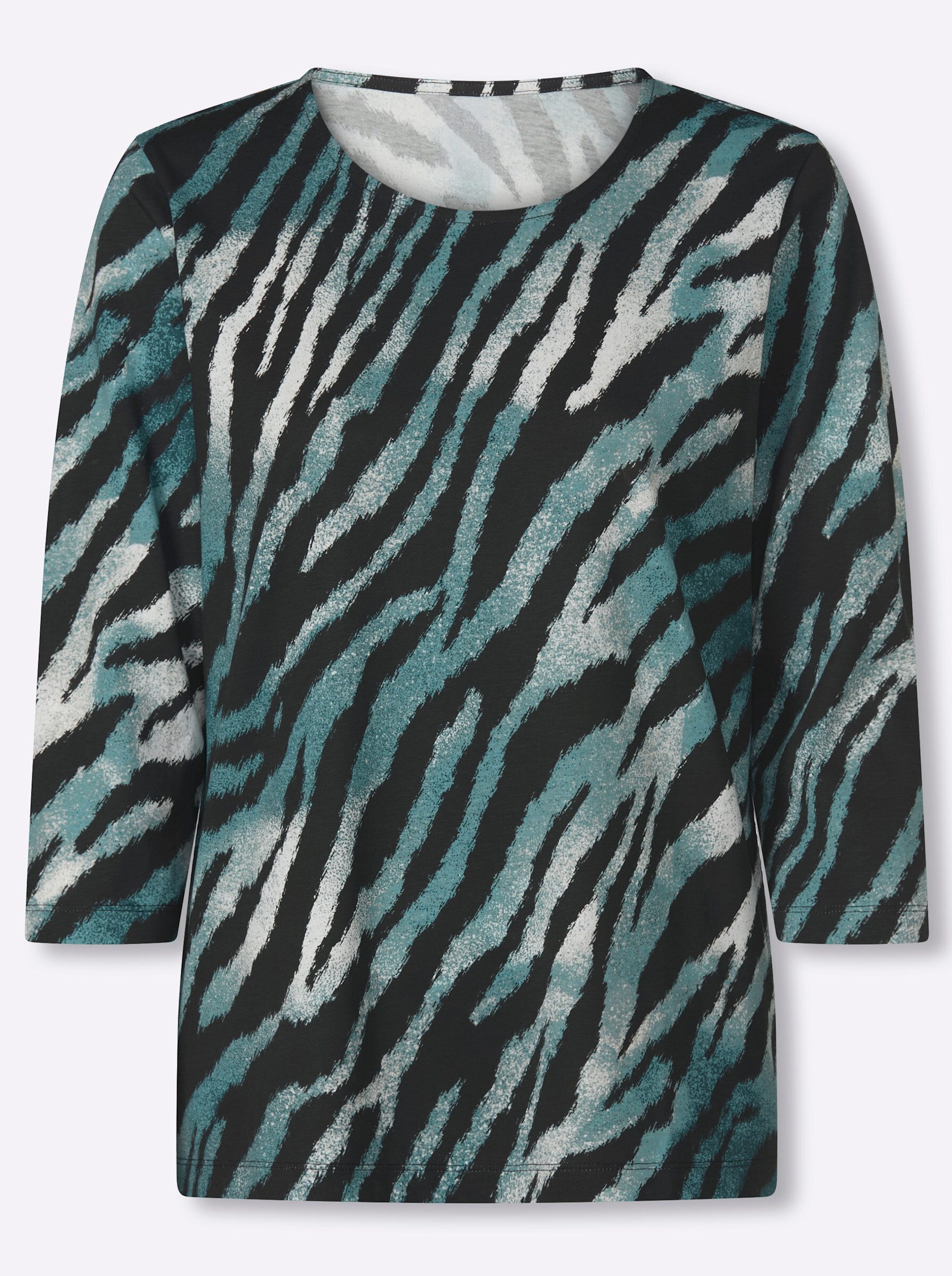 T-Shirt Druck-Shirt 3/4-Arm
