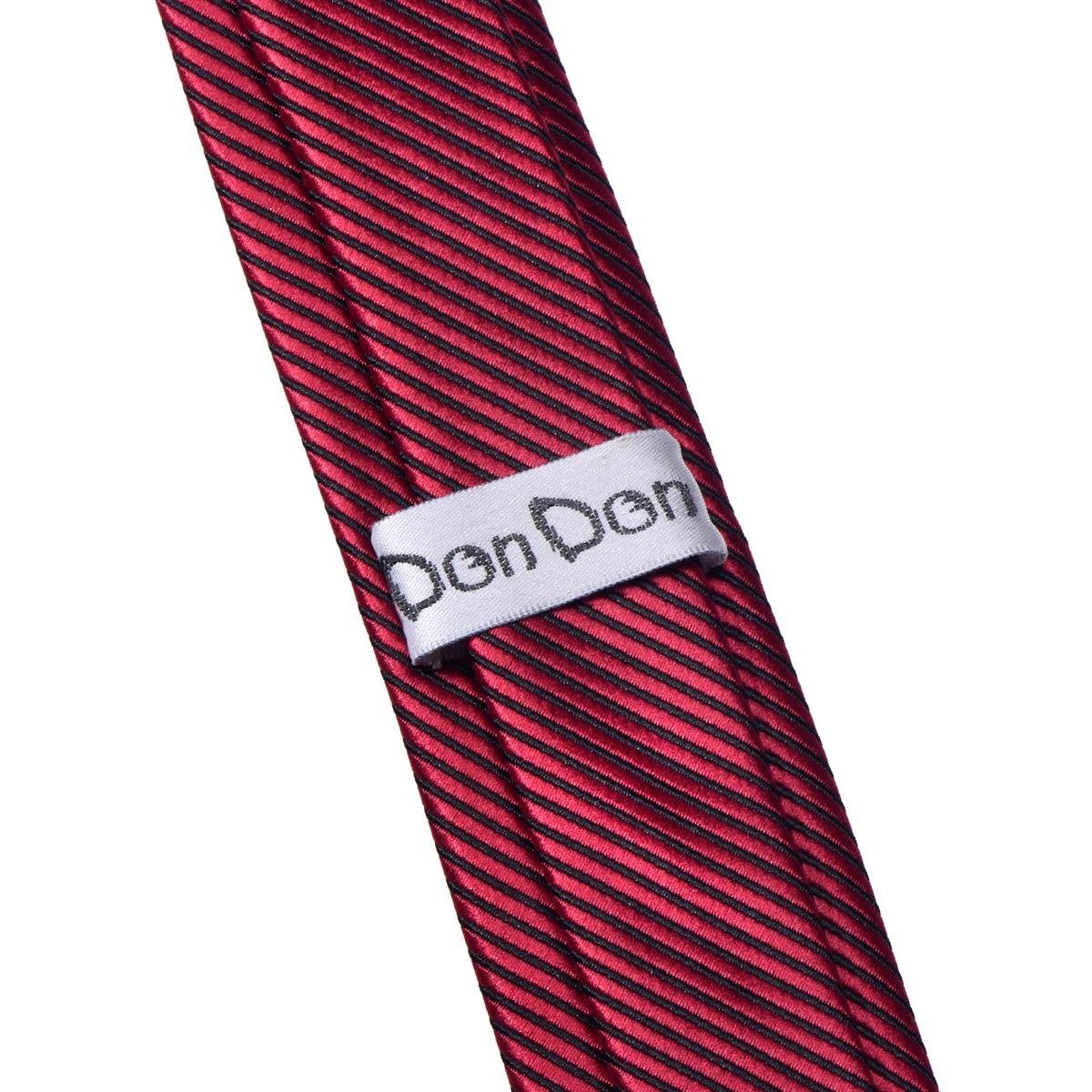 DonDon Krawatte schmale Krawatte 5 cm unifarben (Packung, 1-St., 1x Krawatte) matt, glänzend, gestreift, Seidenlook – Bild 4 von 5