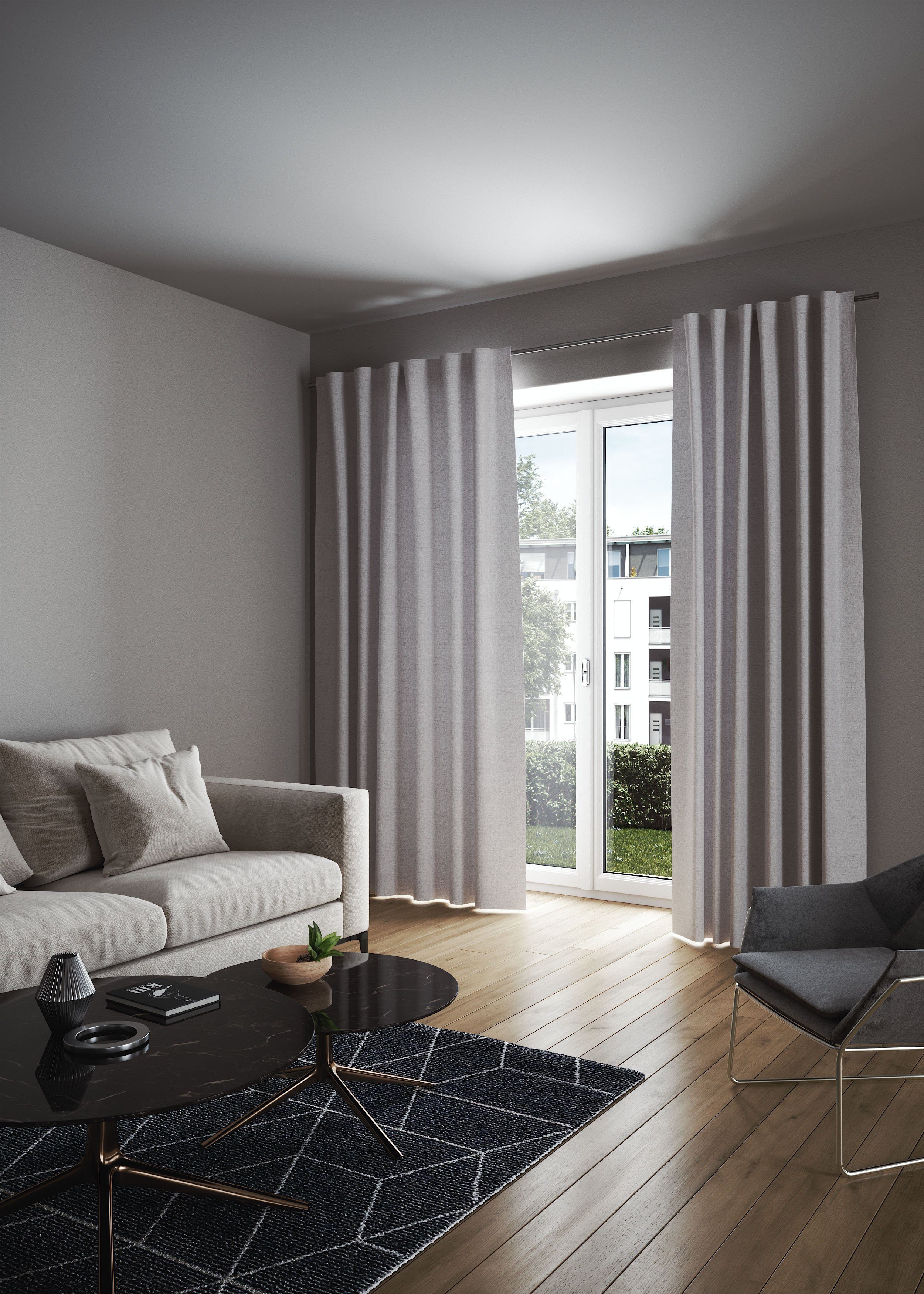 my home Vorhang LONDON, verdeckte Schlaufen günstig online kaufen
