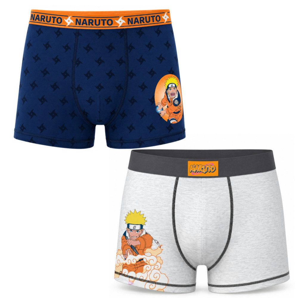 Naruto Boxershorts Anime Naruto Uzumaki Jungen Boxershorts Unterhose 2er Pack (Spar-Set, Spar-Set) Gr. 116 bis 164