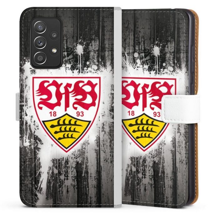 DeinDesign Handyhülle VfB Stuttgart Offizielles Lizenzprodukt Bundesliga Samsung Galaxy A52s 5G Hülle Handy Flip Case Wallet Cover