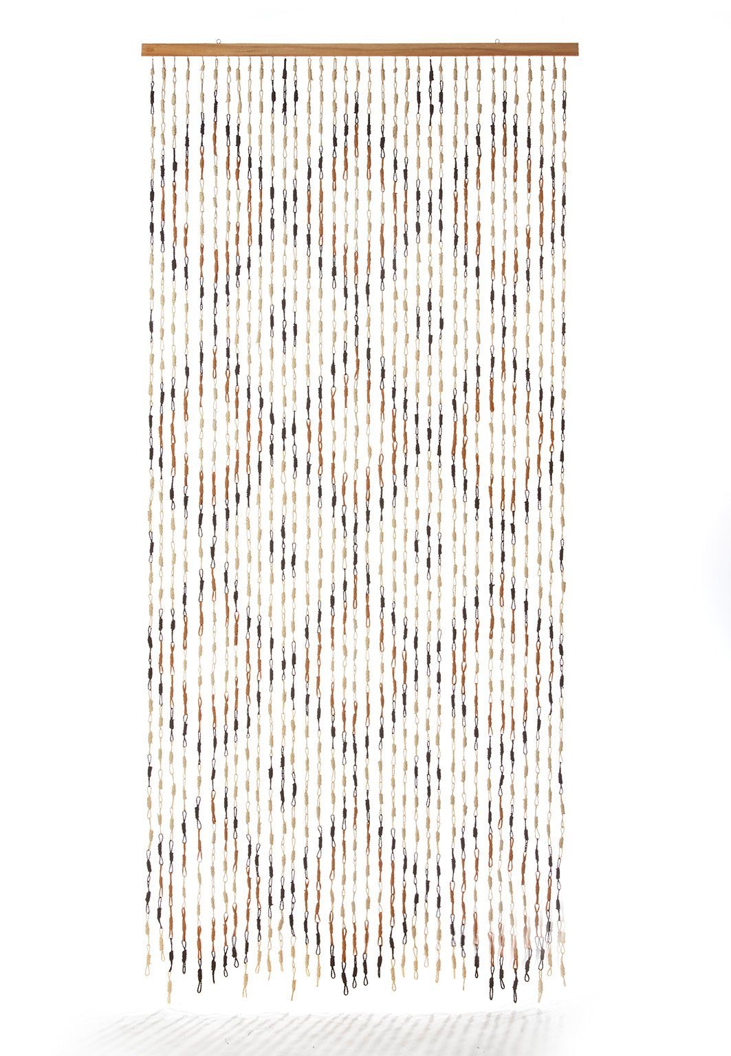 90x200 Papier, Papiervorhang (1 Kobolo, - Vorhang - St) - Ösen braun Türvorhang cm TIE