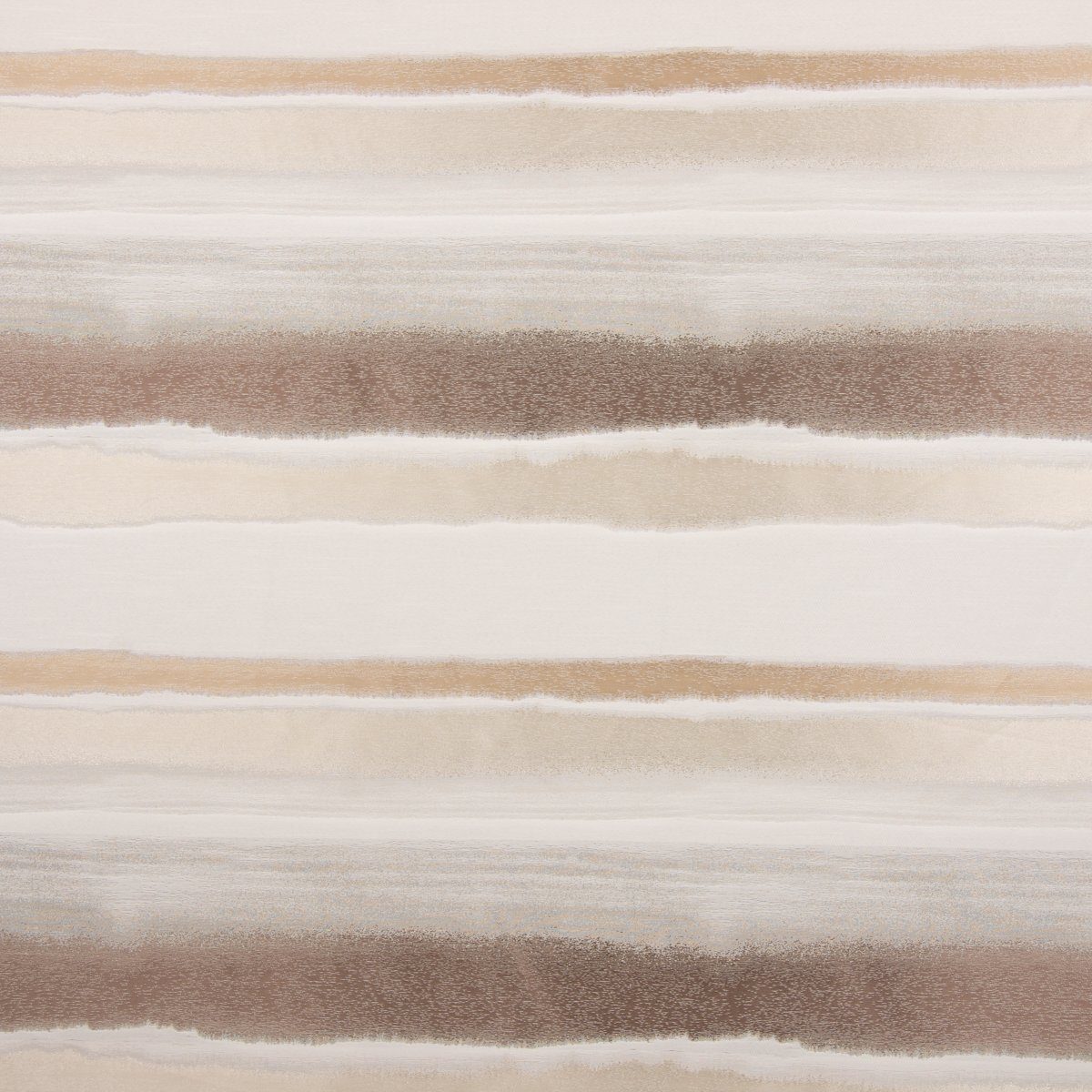 SCHÖNER LEBEN. Stoff Gardinenstoff Meterware Dekostoff Streifen glanz creme beige 1,4m