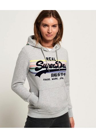 SUPERDRY Кофта с капюшоном »V LOGO RAINBO...