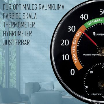 Lantelme Raumthermometer Zimmerhygrometer mit Zimmerthermometer Innen, 1-tlg., analog, 100% rel. bis 45 Grad Celsius
