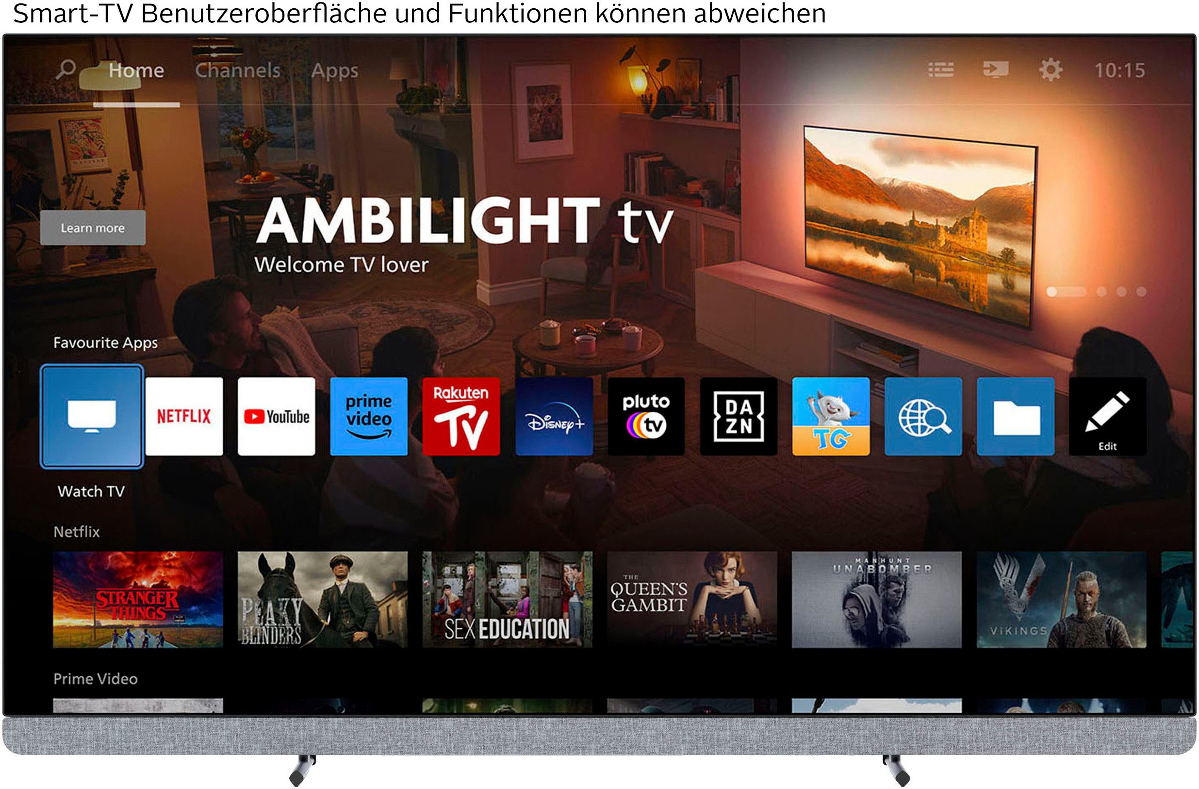Philips 77OLED910/12 OLED-Fernseher (194 cm/77 Zoll, 4K Ultra HD, Google TV, Smart-TV)