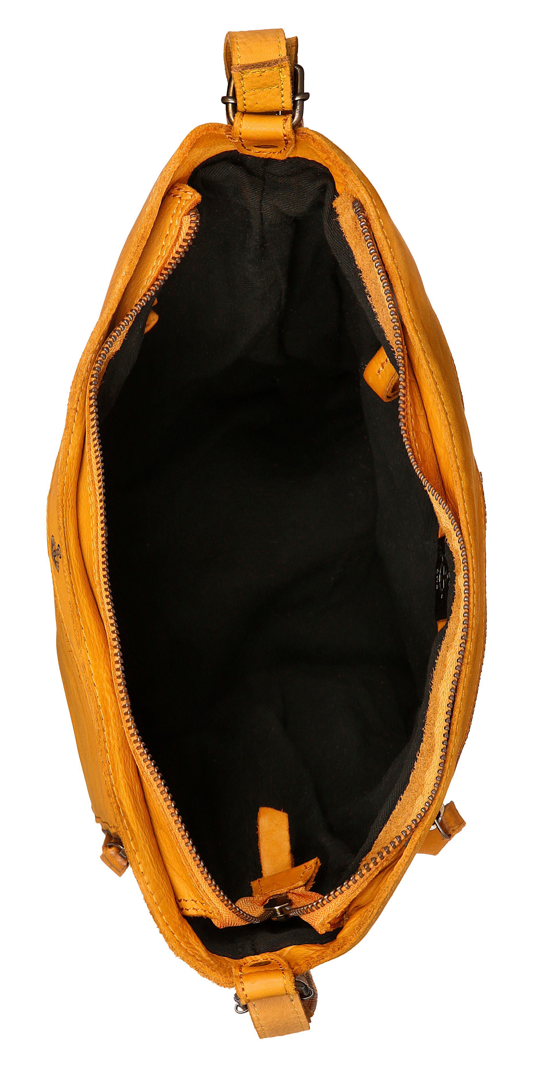 2nd als HARBOUR tragbar auch Tasche aus mustard Cityrucksack Leder, Nora,