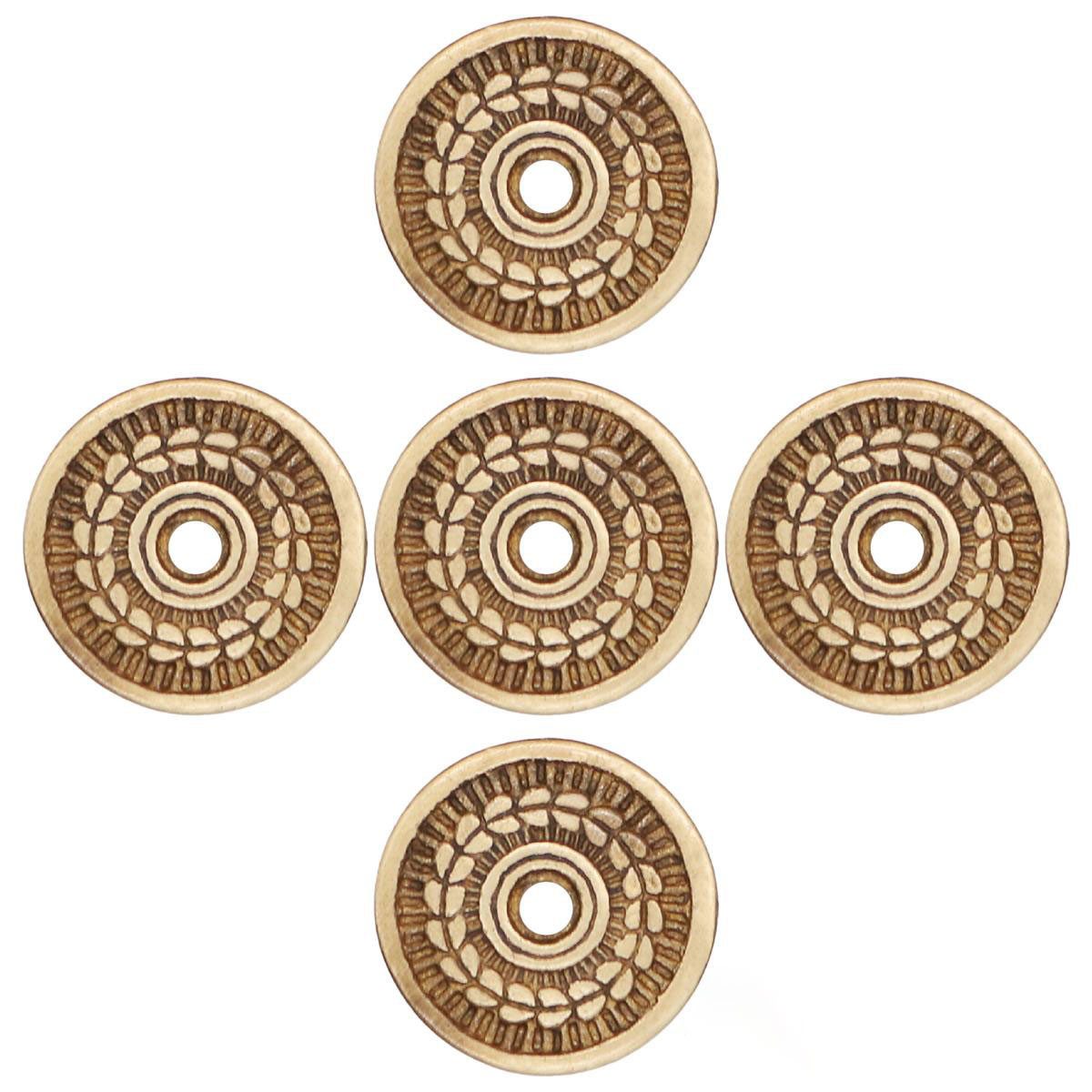 Ritter-Kostüm Messingscheiben Zierbeschlag 5er Set ca. 2,5cm