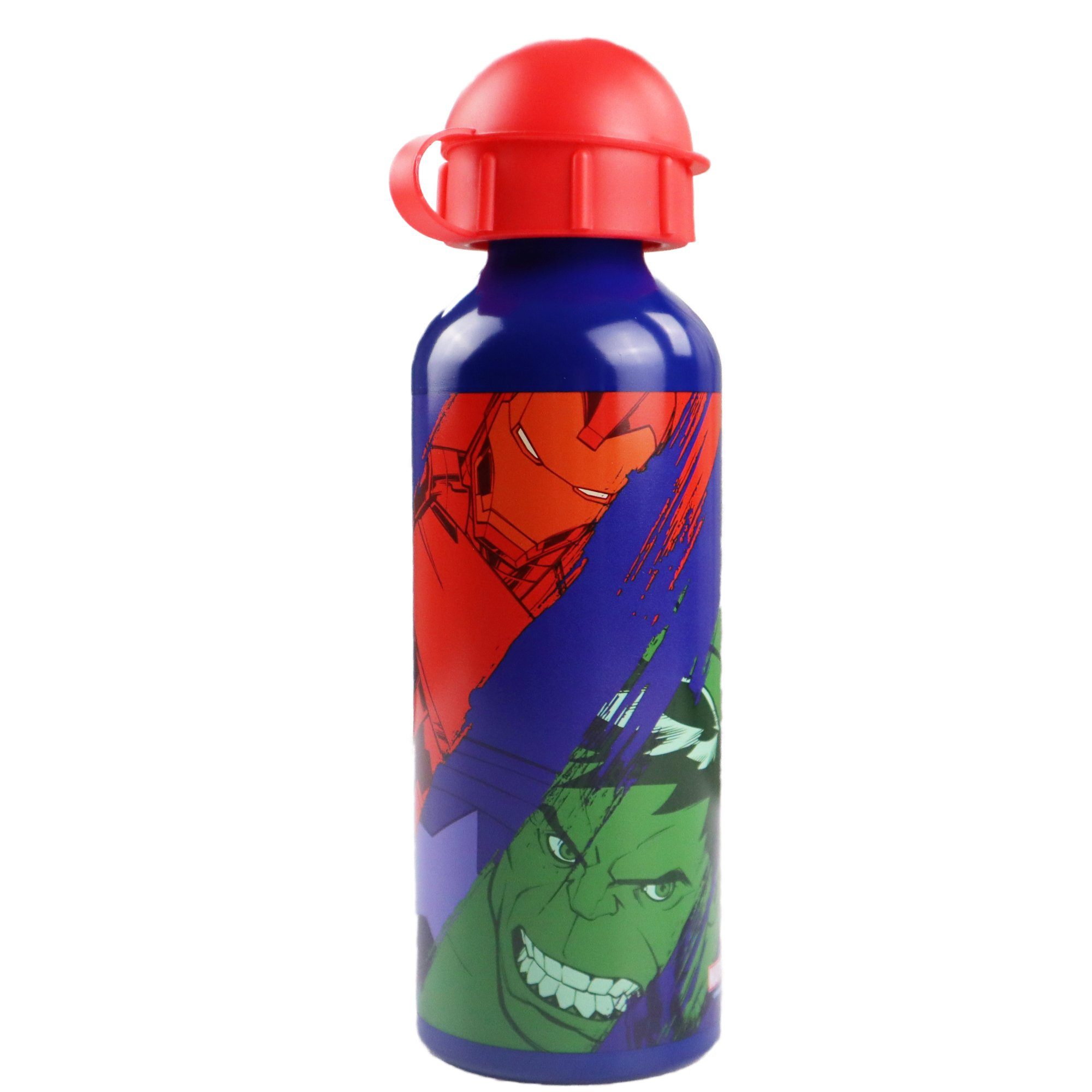 MARVEL Trinkflasche Marvel Avengers Sport Aluminium Wasserflasche Flasche, 520 ml
