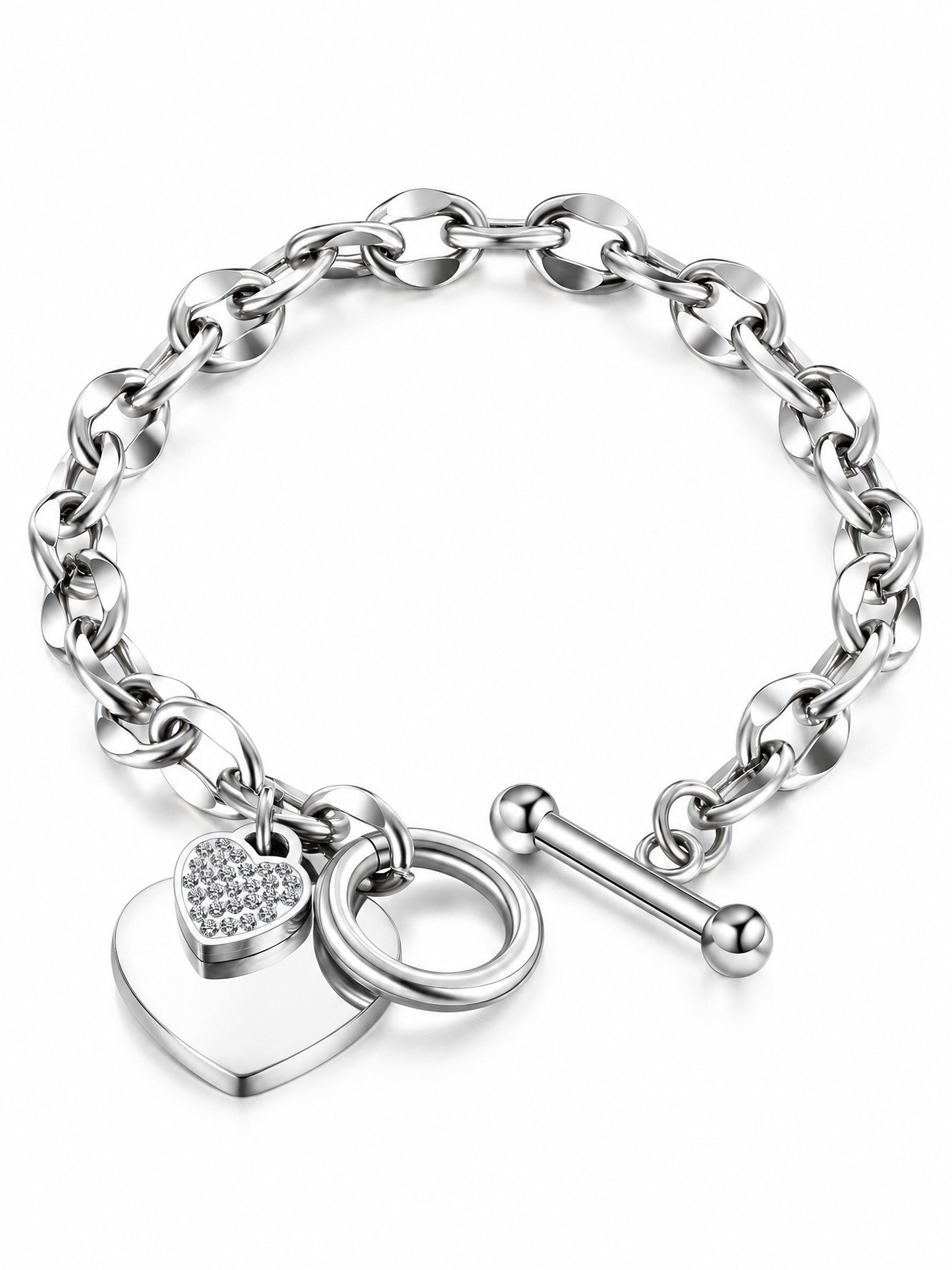 COLLEZIONE ALESSANDRO Armband Strassherz (1-tlg)