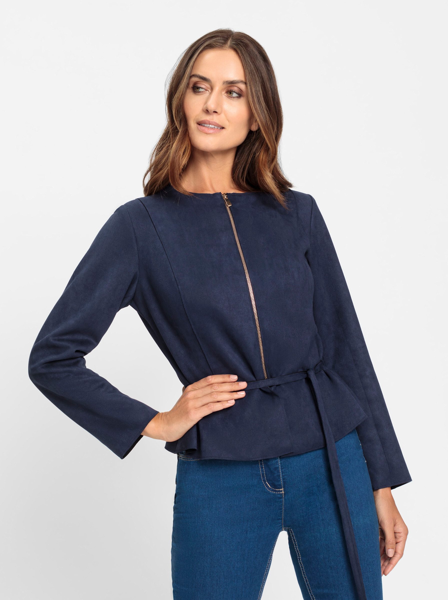 heine Blusenblazer Lederimitat-Blazer günstig online kaufen