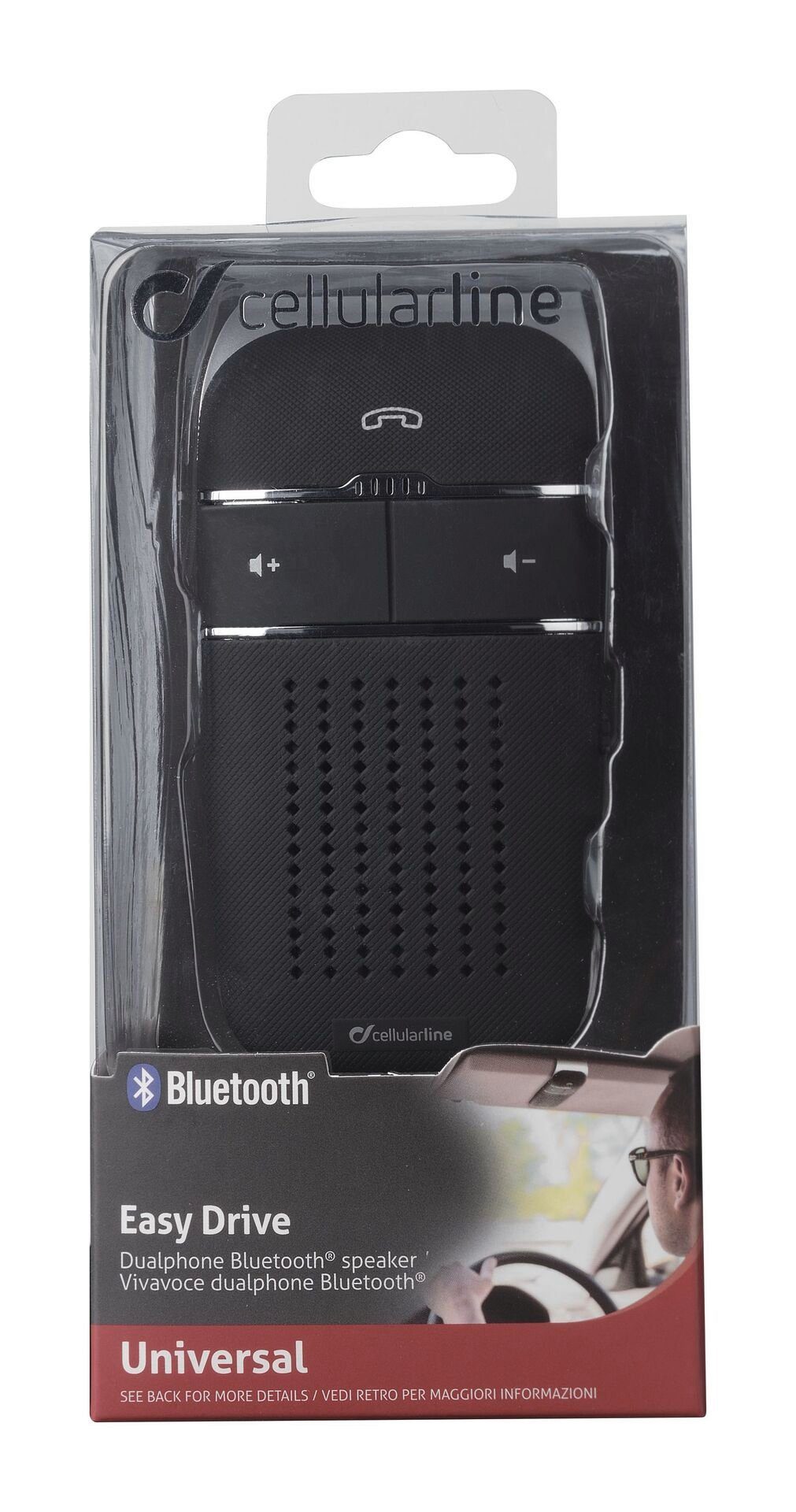 Auto-Lautsprecher Funktion Cellularline Hands-Free Dualphone Cellularline Bluetooth Kit, Car