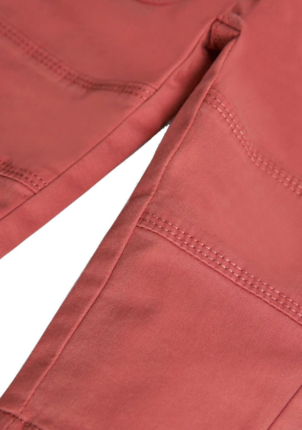 BÒBOLI Thermohose BÒBOLI Hose Gabardine rostorange gefüttert (1-tlg., kein Set)