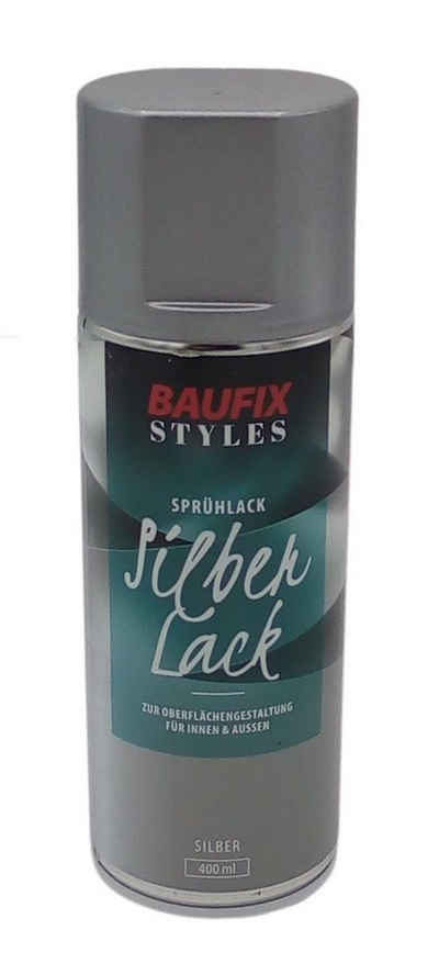 Baufix Vollton- und Abtönfarbe Baufix Gold Silber Lackspray 400ml Farbspray Sprühdose Lack Buntlack