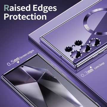 MSM Handyhülle Hülle für Samsung Galaxy S24 Ultra MagSafe Schutz Hard Case TITAN