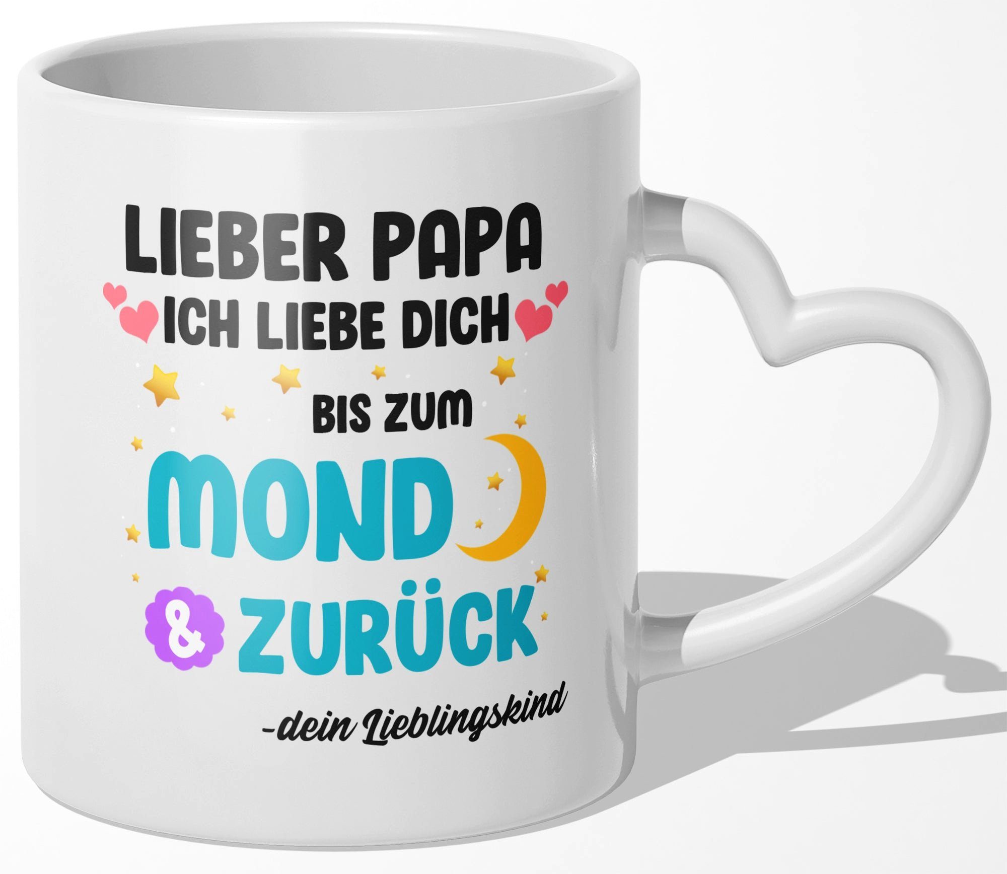 22Feels Tasse Papa Geschenk Vatertag Vater Geburtstag Herrentag Männer Weihnachten, Keramik, Made In Germany, Spülmaschinenfest, Herzhenkel