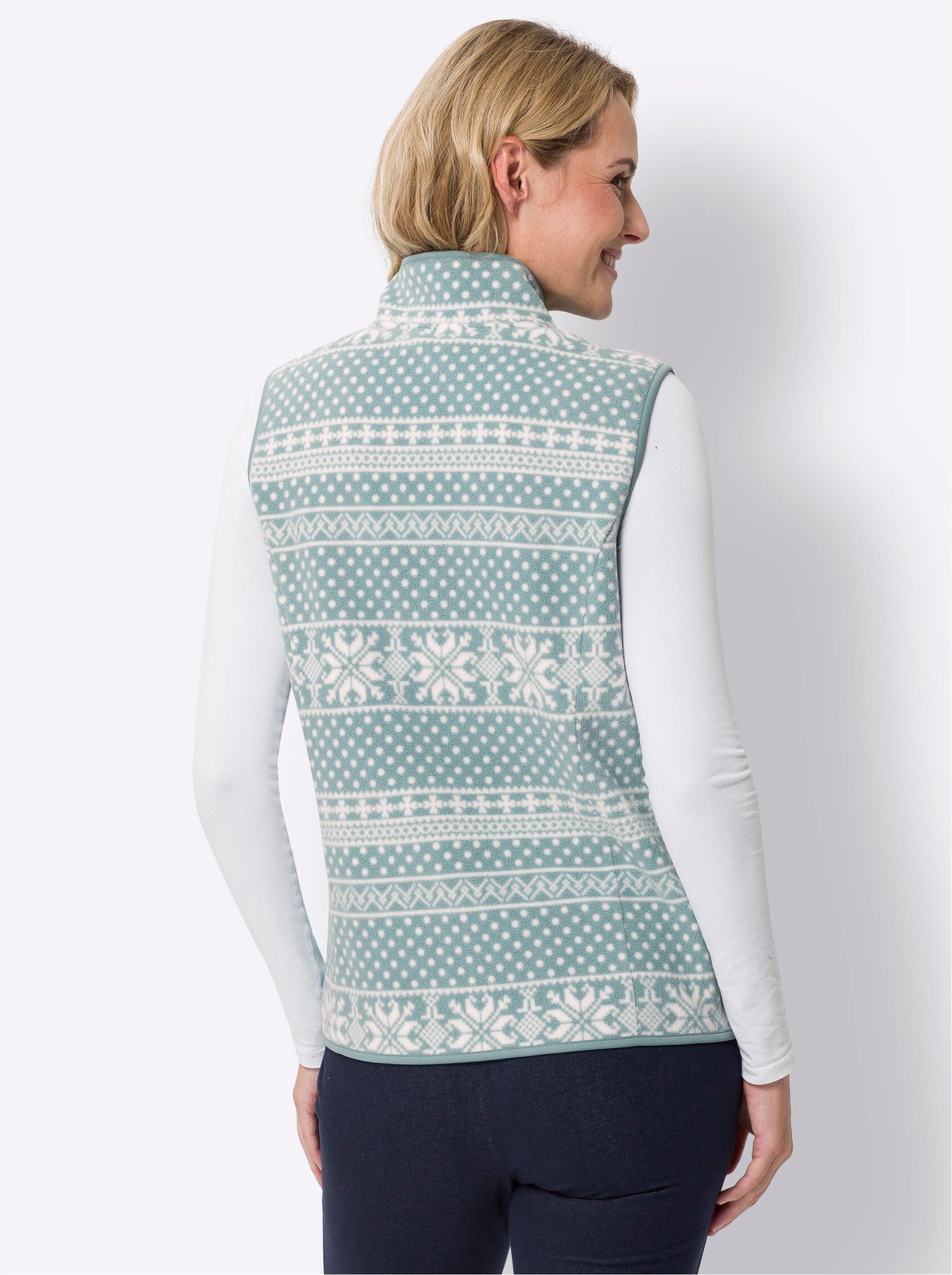 Sieh an! Fleeceweste Fleeceweste . Länge ca. 66 cm günstig online kaufen