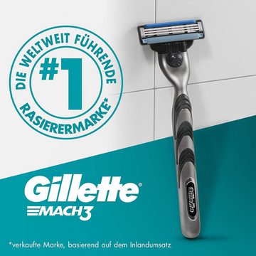 Gillette Rasierklingen Mach3 Rasurklingen Nassrasierer Ersatzklingen 3-fach-Klinge, 1-tlg., - 6 Klingen, Edelstahl, rostfrei