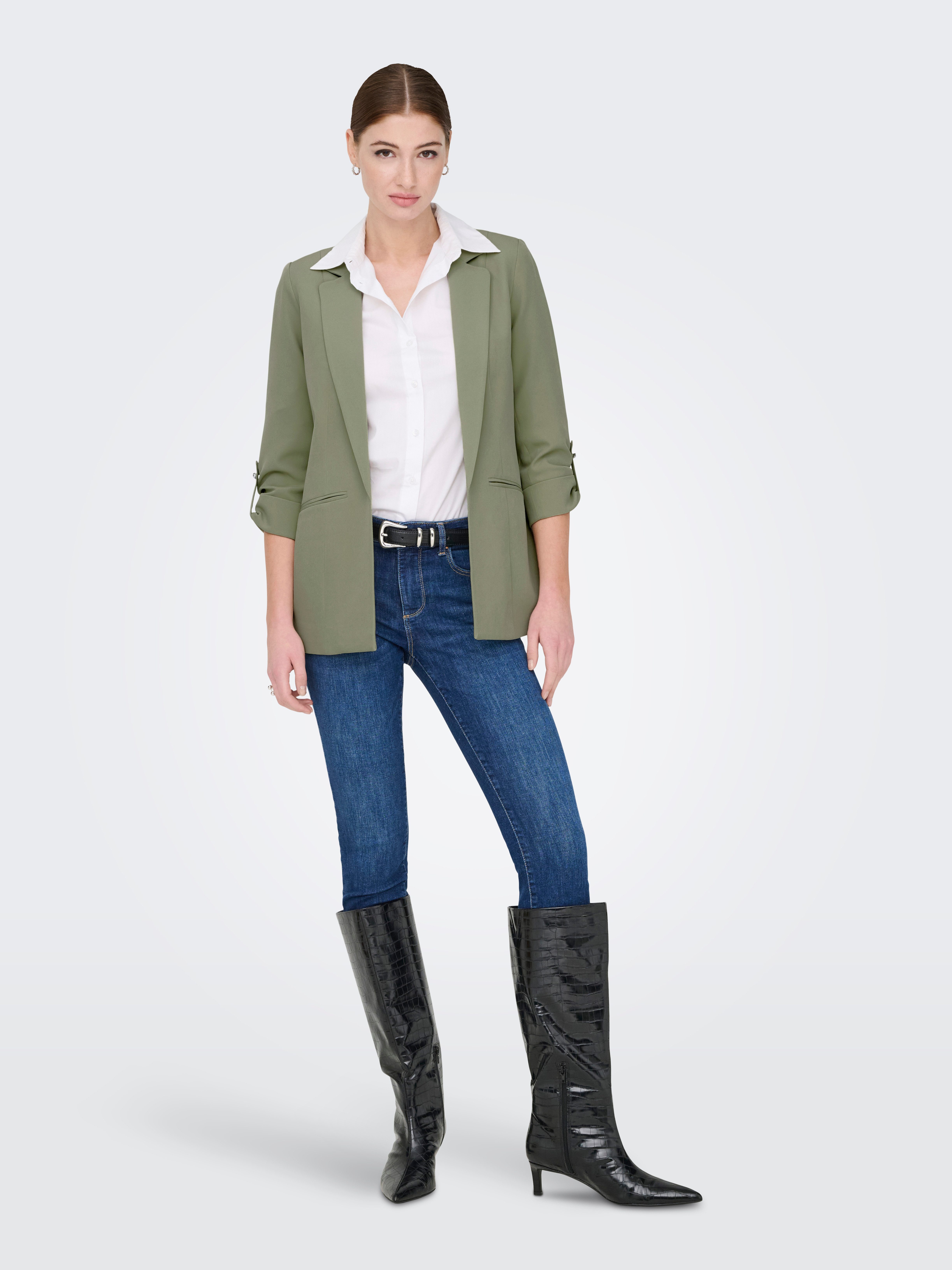 ONLY Kurzblazer ONLKAYLE-ORLEEN 3/4 BLAZER TLR NOOS Materialmix, regular fit – Bild 4 von 5