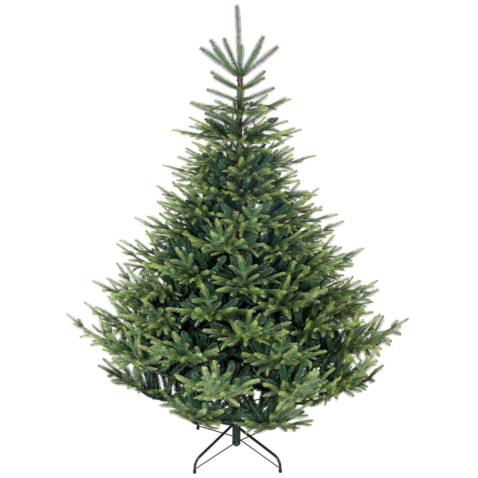 Salcar Künstlicher Weihnachtsbaum Weihnachtsdeko Tannebaum Künstlicher Christbaum mit PVC PE Zweigen, Tannenbaum, 180 cm mit 1897 PE-Zweigen und 628 PVC-Zweigen