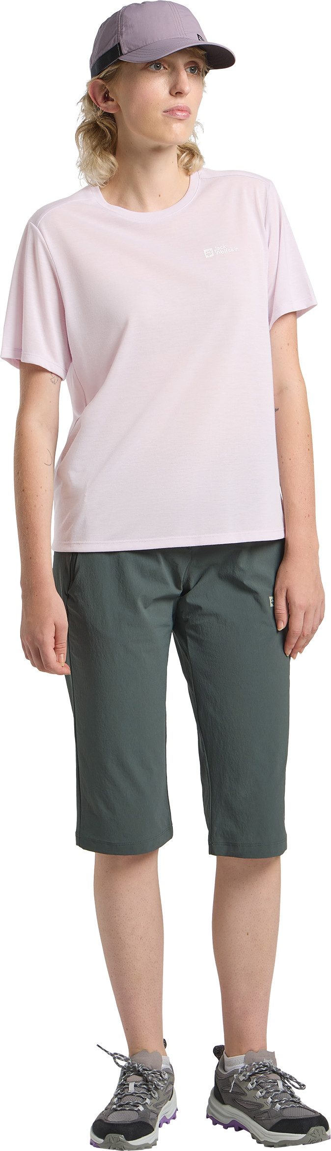 Jack Wolfskin Funktionsshirt VONNAN S/S T W leichtes und atmungsaktives TEXADRI-Material, moderne Passform