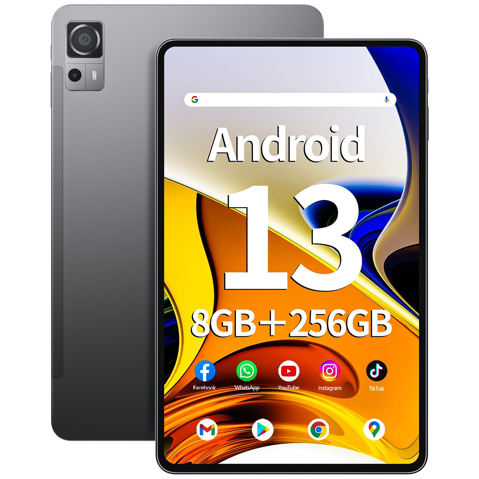 MENGHU 11,97" Tablet 8GB RAM 256GB SSD 8000mAh 2000x1200 FHD IPS Android 13 Grafiktablett (256 GB, Windows 11 Home, BT5.0)