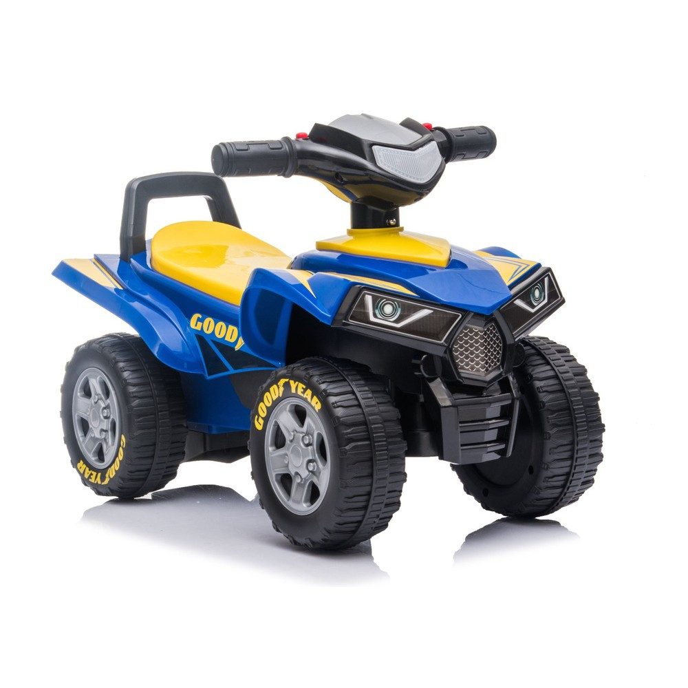 LEAN TOYS Rutscherauto Kinderquad Rutschfahrzeug Spielfahrzeug, (Spar-Set, 1-tlg., 60 x 26 x 30 cm leicht), Licht- & Soundfunktion, Tragkraft 25 kg, 2,4 kg leicht