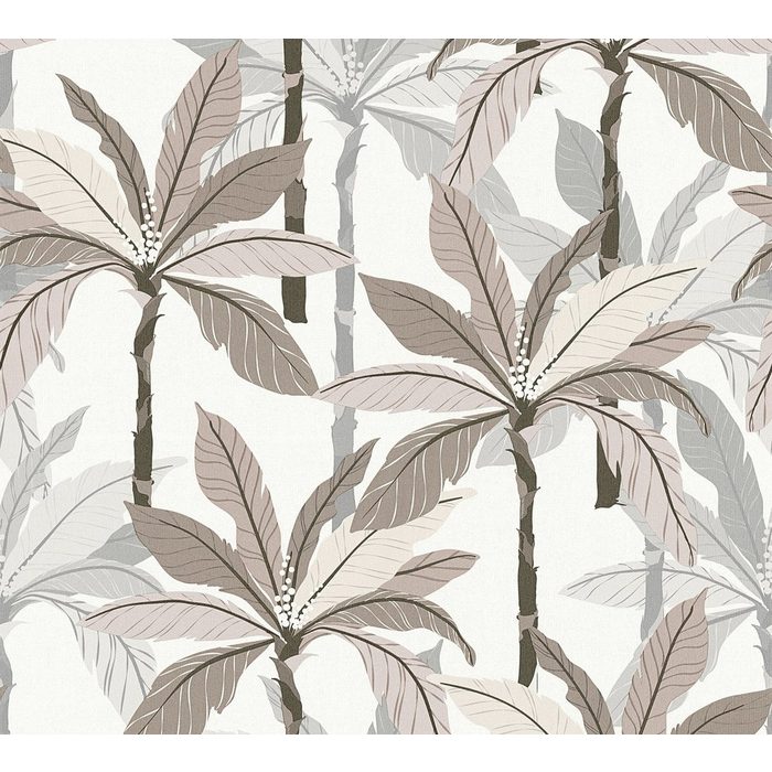 A.S. Création Vliestapete Geo Nordic strukturiert floral Palmen Tapete Dschungel PP9806