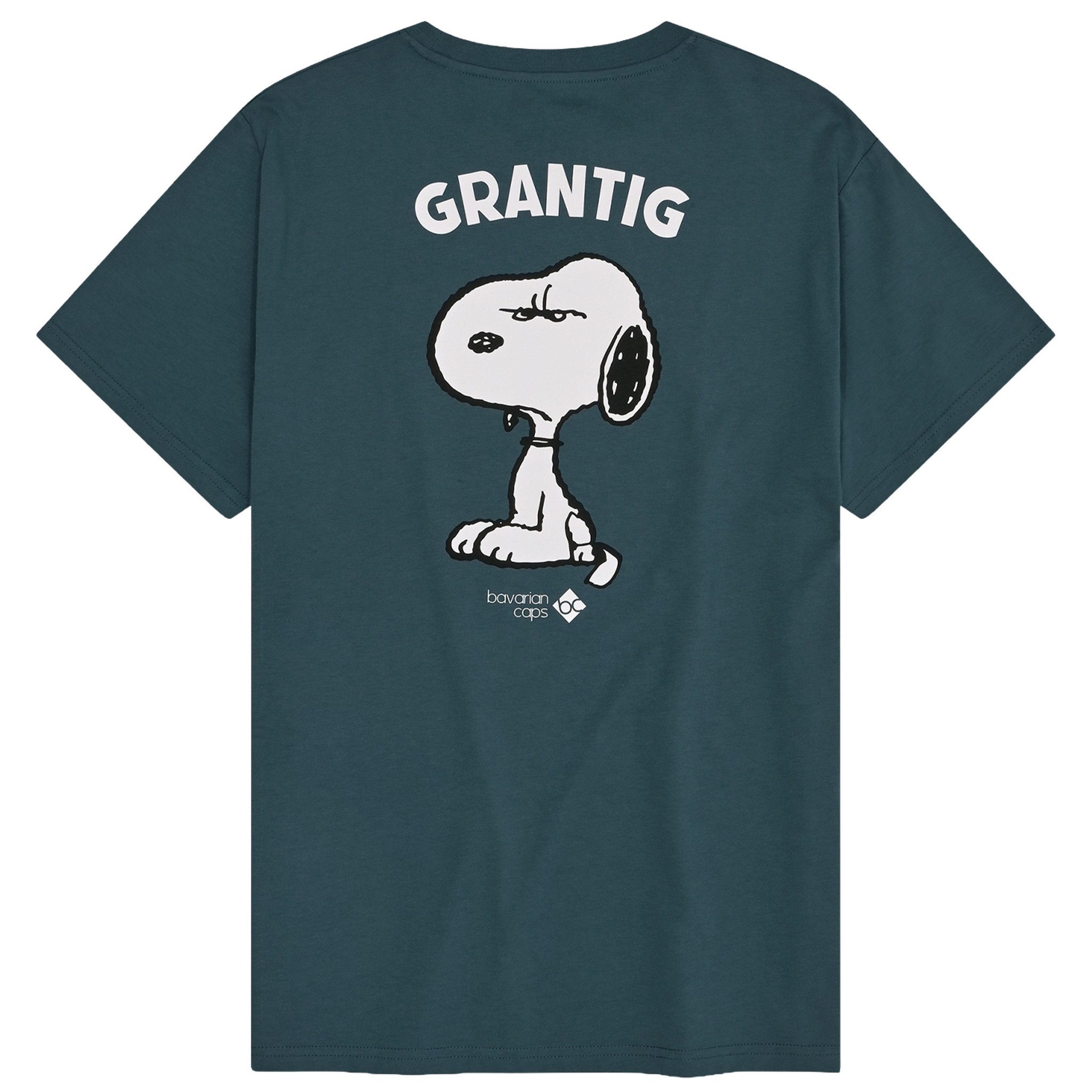 Bavarian Caps T-Shirt Bavarian Caps T-Shirt "Grantler Klub: Snoopy" - blaugrau (Kinder) (T-Shirt, T-Shirt)
