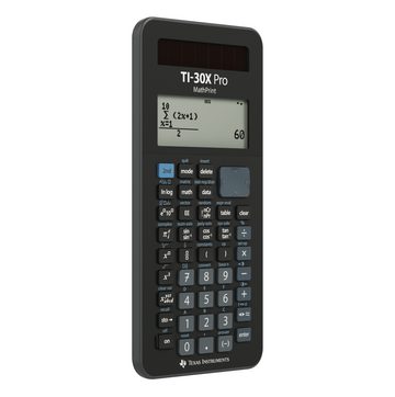 Texas Instruments Taschenrechner Wissenschaftlicher Schulrechner TI-30X Pro MathPrint™, (30XPROM/FC/6E6/A), Sekundarstufe I/II und Hochschule
