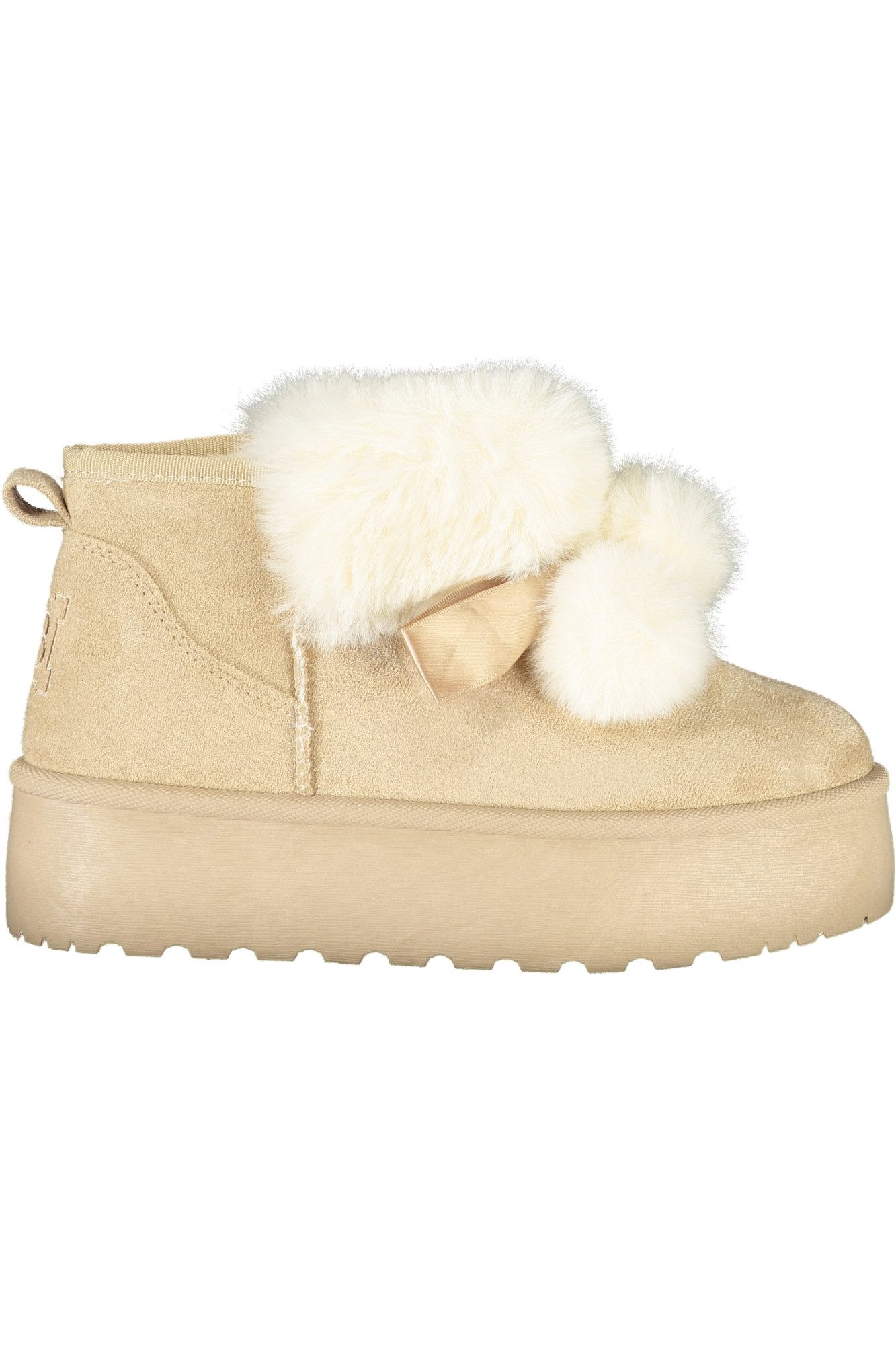 Laura Biagiotti Stiefelette Elegante Damenstiefel in Beige mit Fell und