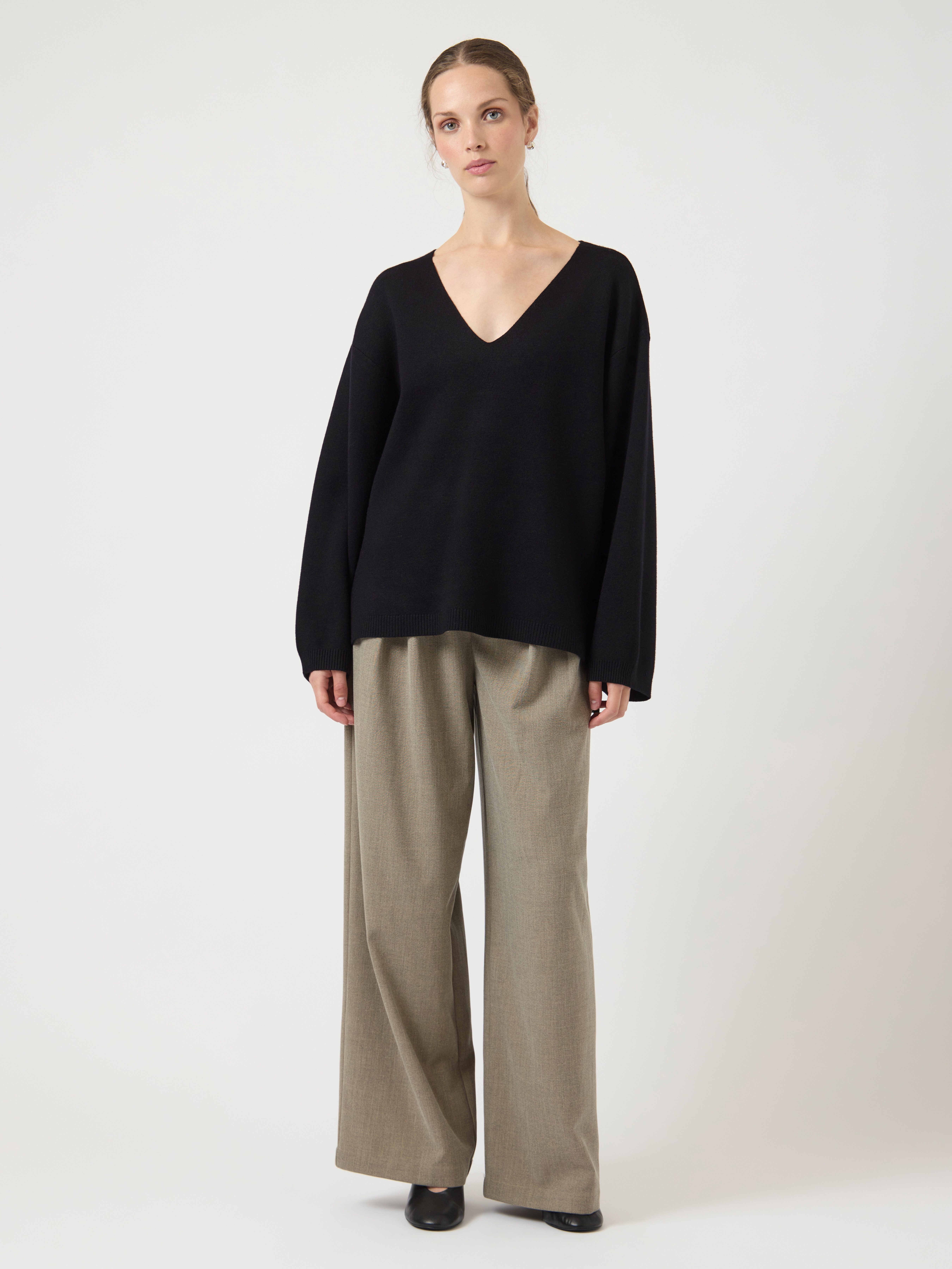 Y.A.S Strickpullover YASELMA LS V-NECK KNIT PULLOVER S. NOOS