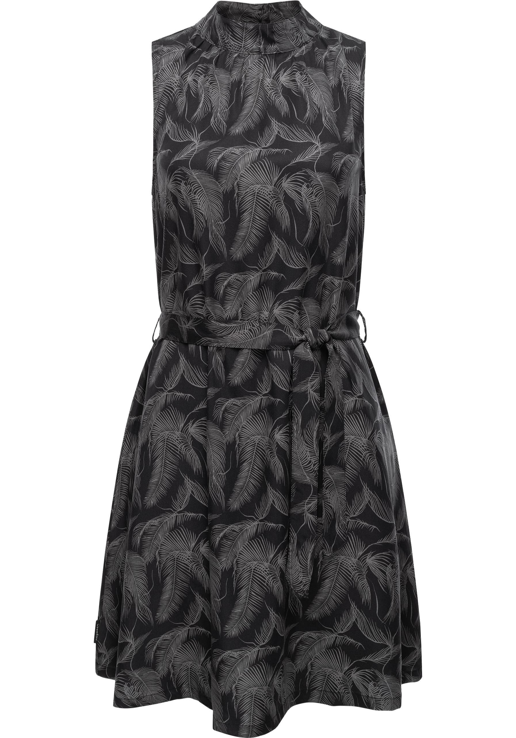 RAGWEAR Blusenkleid Angyc Organic hochgeschlossenes Sommerkleid mit Bindeband mehr
