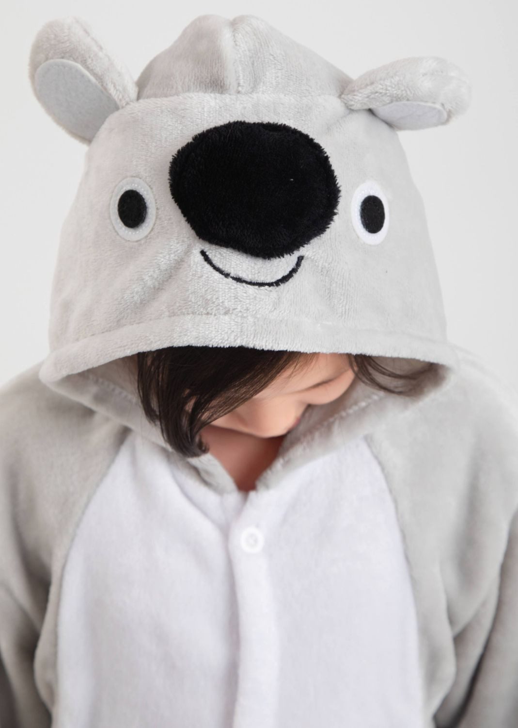 Corimori Jumpsuit Kinder Kostüm Jumpsuit Onesie verschiedene Designs (1-tlg) Fasching, Karneval, Tierkostüme Koala 116-122 – Bild 5 von 5