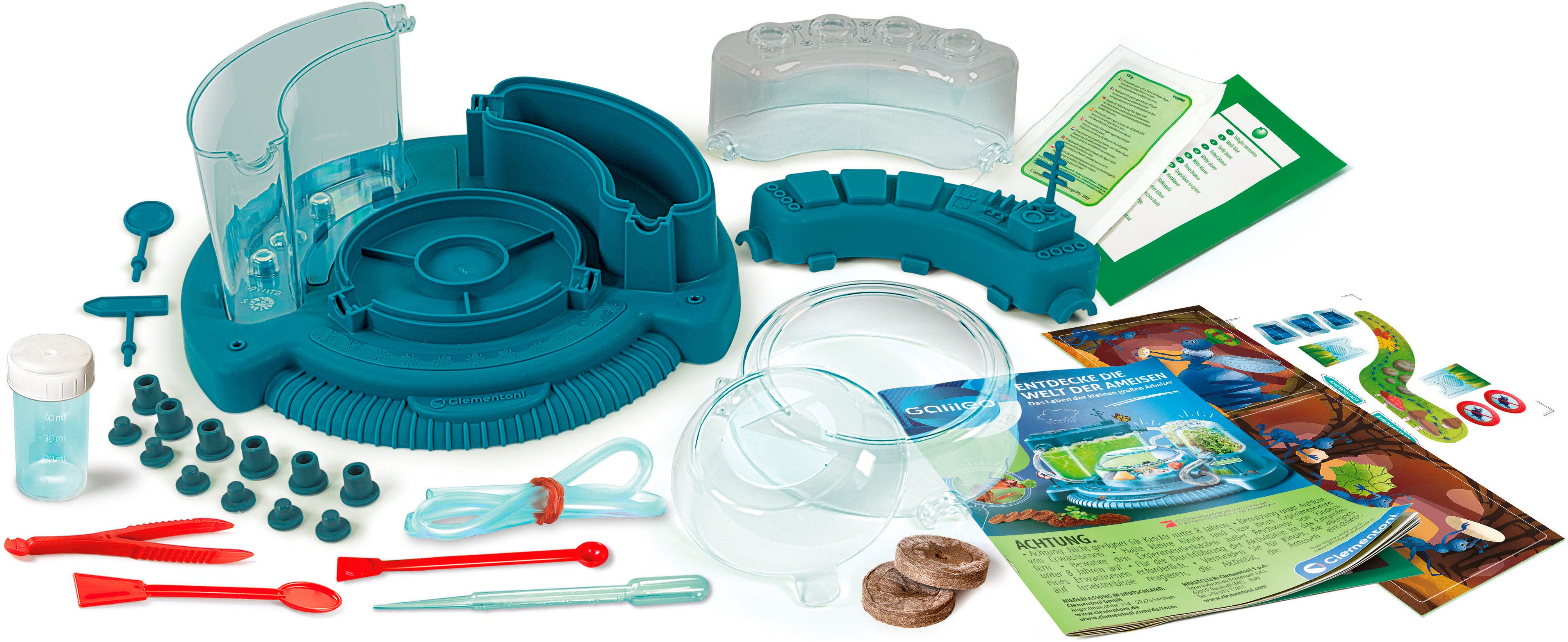 Clementoni® Experimentierkasten Galileo, Entdecke die Welt der Ameisen, Made in Europe