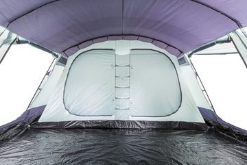 CampFeuer Tunnelzelt Zelt XtraL für 6 Personen, Dunkelblau / Grau, 5000 mm Wassersäule, Personen: 6