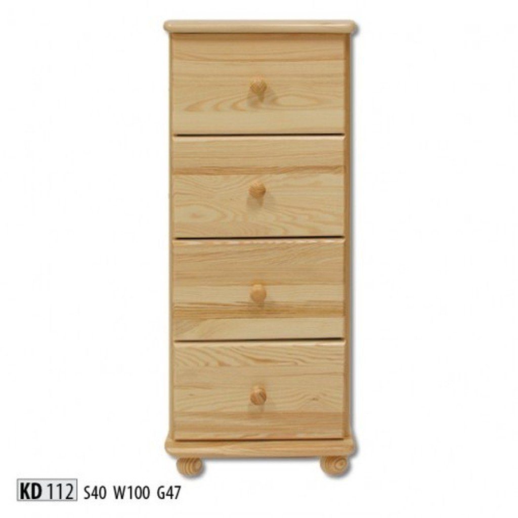 Massive Anrichte Hochkommode, Sideboard Schränke Möbel Echtholz JVmoebel Kommode Neu