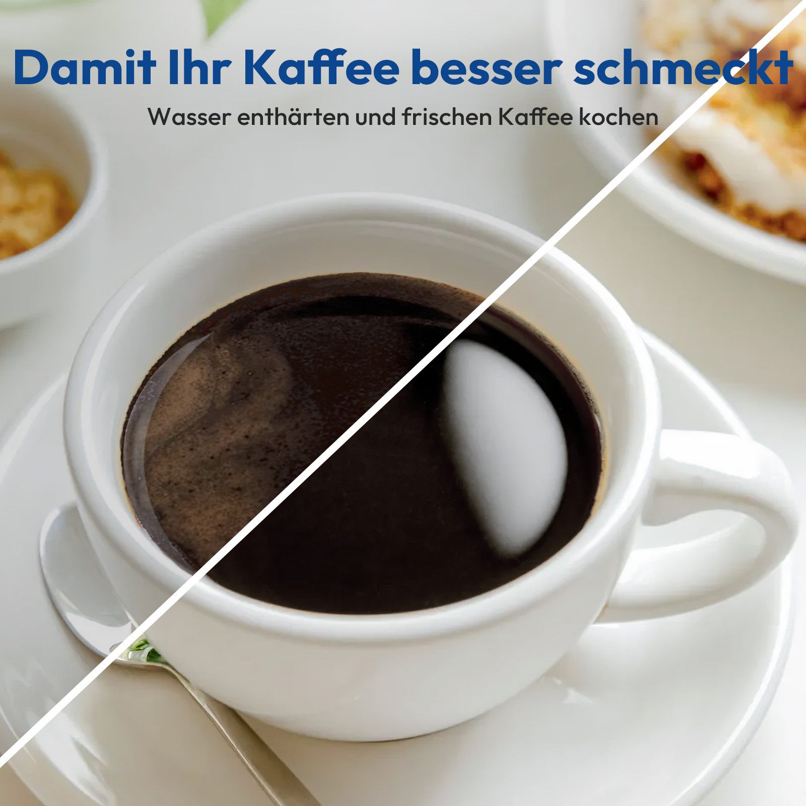 Filswa Wasserfilter für De'Longhi DLSC002 Kaffeemaschine 6 Stück Filterkartusche, Zubehör für De'Longhi Kaffeemaschinen der ECAM, ETAM, EPAM, ESAM, BCO, EC-Serie