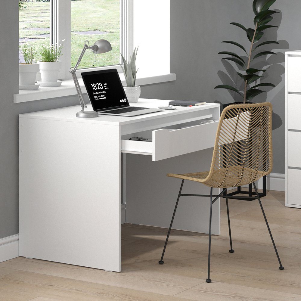 Schreibtisch RUBEN 100x65cm Vicco Computertisch Bürotisch Weiß