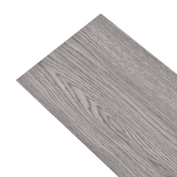 vidaXL Laminat PVC Laminat Dielen Selbstklebend 2,51 m² 2 mm Dunkelgrau Fußboden Bela