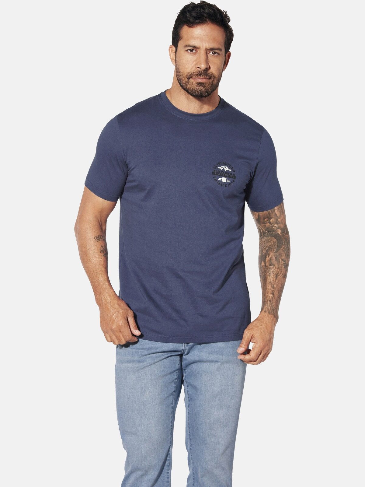 Jan Vanderstorm T-Shirt INGEFRERK mit großem günstig online kaufen