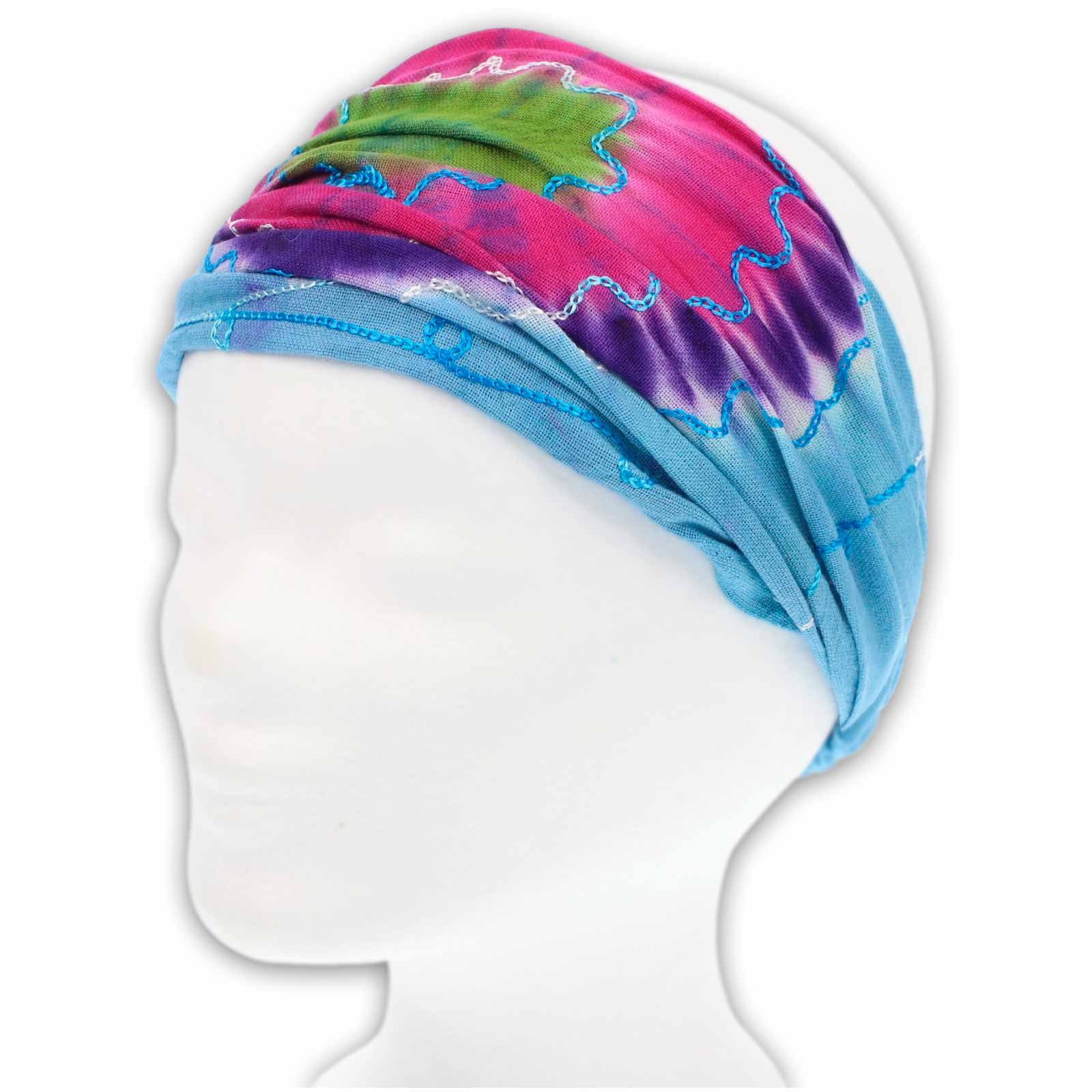 KUNST UND MAGIE Stirnband Batik elastisches Stirnband Kopfband Goa Yoga Kop günstig online kaufen