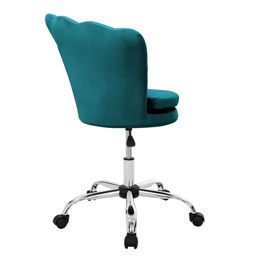ML-DESIGN Bürostuhl 360° Drehstuhl aus Samt, Polsterstuhl mit Rückenlehne höhenverstellbar (1 St), Schminktisch Stuhl Drehstuhl Muschel auf Rollen ergonomisch Samt
