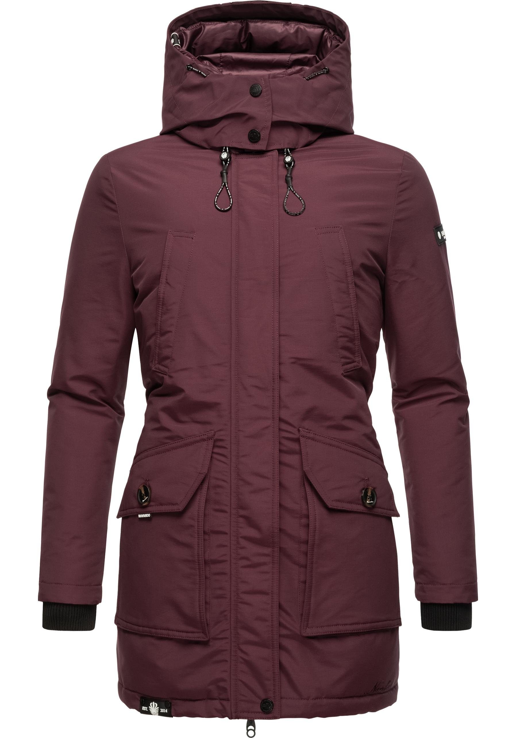 Navahoo Winterjacke Blizzardstorm Warm gefütterter Wintermantel günstig online kaufen